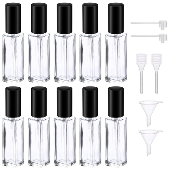 Atomizador de perfume Travel Segbeauty, 10 unidades, vidrio recargable de 10 ml