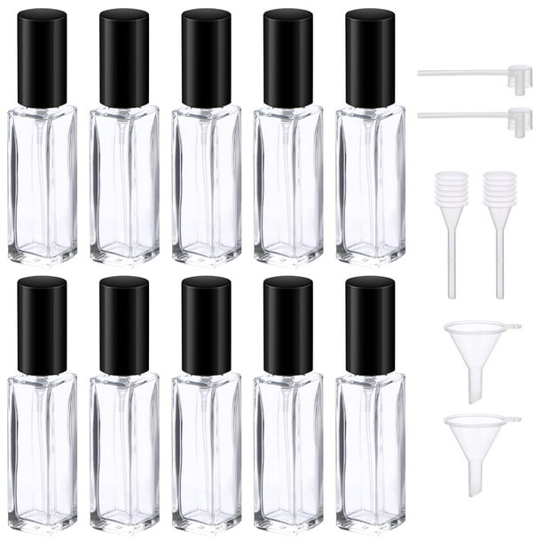 Atomizador de perfume Travel Segbeauty, 10 unidades, vidrio recargable de 10 ml