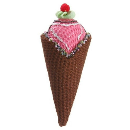 6" Cupcake Heaven Strawberry Ice Cream Cone Christmas Ornament