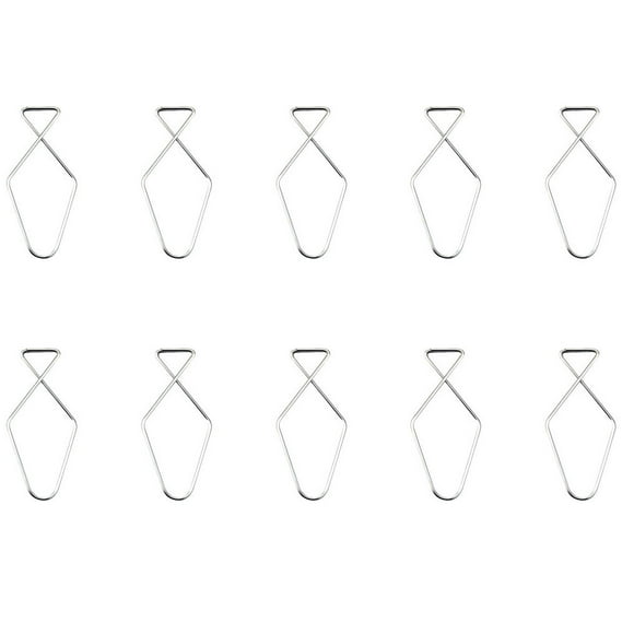 Thinsont 10 Pieces Ceiling Tile Hooks Stainless Easy installtion Simple Design without Deformation Hanging Sign Home Organization Ceiling F5
