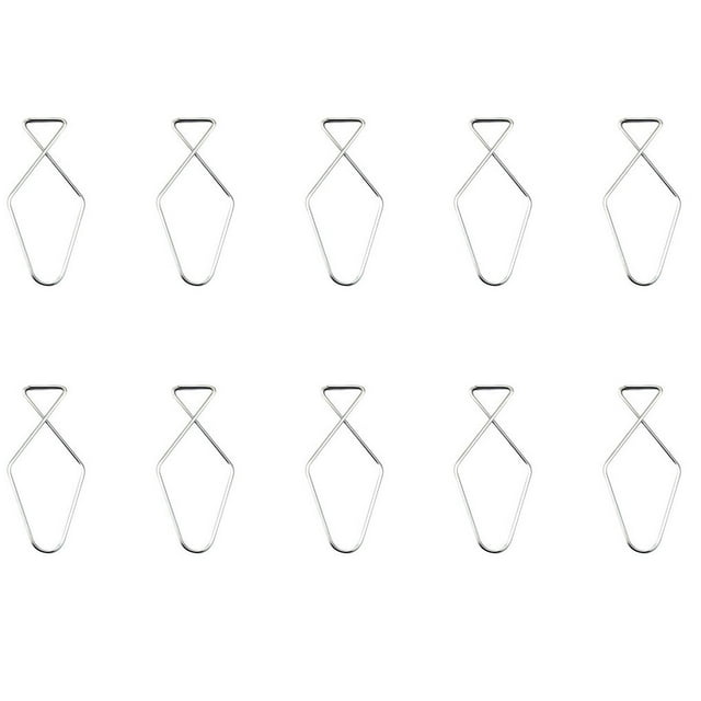 10 Pieces Ceiling Tile Hooks Stainless Steel Easy installtion Simple Design without Deformation Hanging Sign Home Organization Ceiling F5