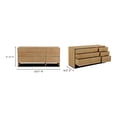 thumbnail image 3 of Homestock Artisanal Artistry Dresser Large Natural Oak, 3 of 8
