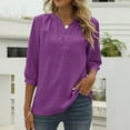 thumbnail image 2 of Blusa con cuello alto y estampado floral para mujer - Poliéster, corte holgado - Casual de primavera/verano - S-XXL, 2 of 5