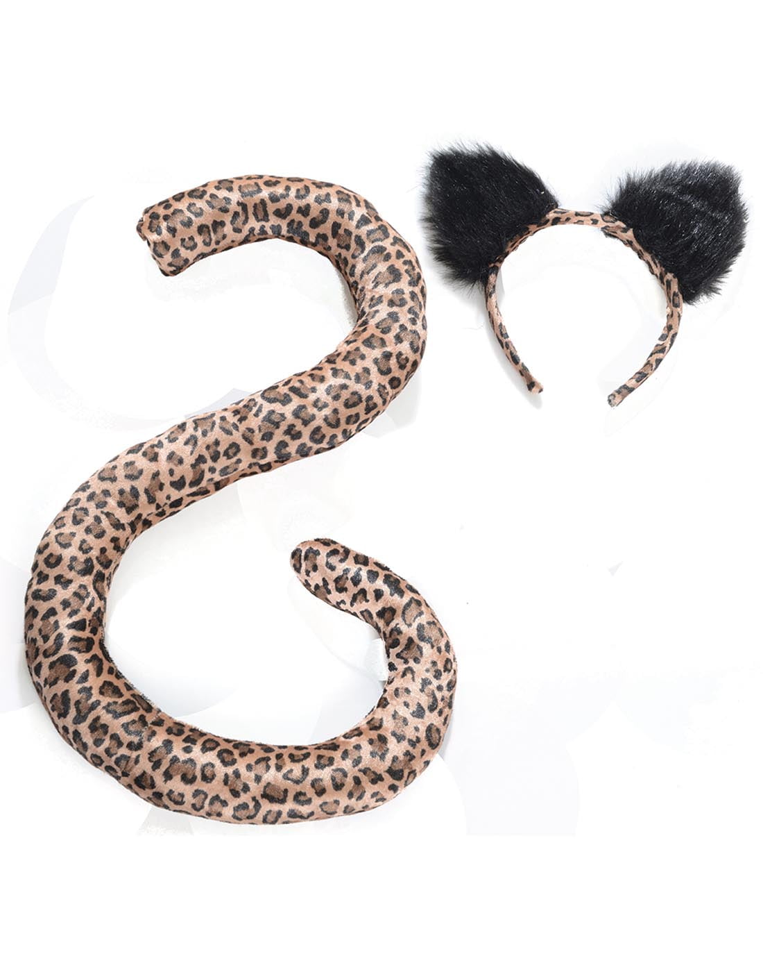 Tail Ears Womens Adult Leopard Wild Cat Animal Costume SetOs