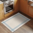 thumbnail image 3 of Blue Striped Bathroom Mats 2x3 FT, Non Slip Small Kitchen Mat, Farmhouse Beige Geometric Minimalist Washable Soft Backed Front Door Throw Rugs Non-Shedding Indoor Outdoor Doormat for Entryway Sink, 3 of 8