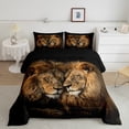 thumbnail image 2 of Feelyou 3D Wildlife Lion Bedding Comforter Set, Couple Anniversary Twin Comforter Sets, Teens Kids Boys Girl Reversible Bedding Set, Luxury Bedroom Decor, 2-Piece, 2 of 8
