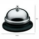 thumbnail image 2 of Campana de servicio clásica de acero, 8,5 cm de diámetro, para hoteles, restaurantes, escritorios, aulas y juegos de simulación para niños, metal plateado, 2 of 2