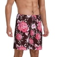 thumbnail image 2 of Wukai Rose Flowers Men’s Short Pajama Pants With Pockets Soft Sleep Pj Shorts for Men-Small, 2 of 6