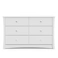 thumbnail image 4 of Storkcraft Crescent 6 Drawer Nursery Dresser, White, 4 of 15