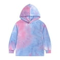 thumbnail image 4 of XXWXYD Kids Girls Boys Tie Dye Pattern Hooded Sweatshirt and Jogger Pants 2-Piece Set Long Sleeve Casual Play Outfit Trendy Comfy Stretc𝗁y Unisex, 4 of 8