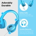 thumbnail image 3 of ¡Nuevo! LilGadgets Connect + PRO Kids Premium Volume Limited Auriculares con cable con SharePort y micrófono en línea para niños (azul), 3 of 3