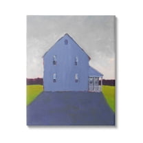 Stupell Industries Minimalistic Rural Farm Barn Gloomy Desolated Rainy Day,24 x 30, Design by Carol Young