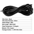 thumbnail image 2 of RVV Alambre Cable Extensión Cable Cobre Alambre 3 Conductores Eléctrico Núcleos 20M Largo Negro, 2 of 3