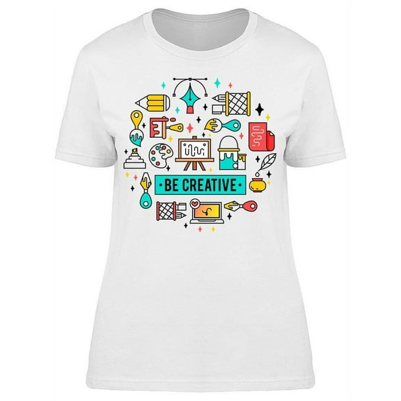 Art Tools T-Shirt Women -Image by Shutterstock, Female Medium