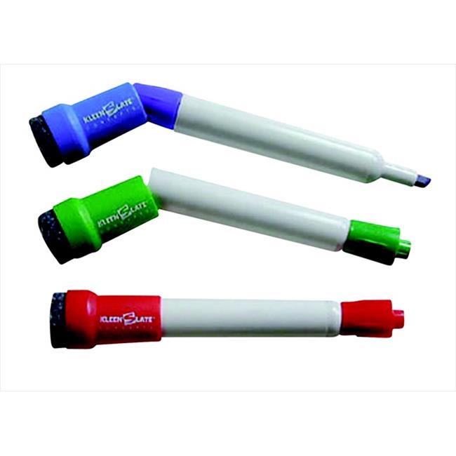 KleenSlate 079566 Small Dry Erase Marker Set, Bullet, Chisel Tip, Set