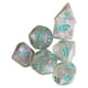 thumbnail image 1 of Juego de 7 dados poliédricos resistentes al desgaste, juguete de entretenimiento con ruedas grabadas. Cielo azul, 1 of 9