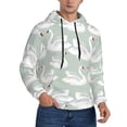 thumbnail image 2 of Sikiie White Birds Men's Hoodie, Essentials Hoodie, Sweatshirt, Pullover Hooded Sweatshirt for Men-Small, 2 of 7