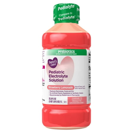 Parent's Choice Advantage Care Electrolyte Solution, Strawberry Lemonade, 33.8 fl oz