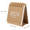 thumbnail image 2 of PAMINGONO Paper Desk Calendar Tracking Daily Life Khaki 1Pcs 3.0*2.5*1.4in, 2 of 8