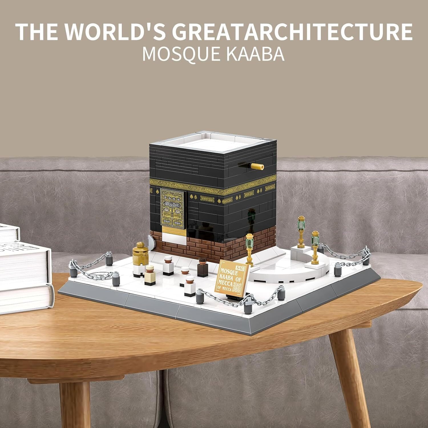 Vyytoz Kaaba Mecca Building Set, 446Pcs Architecture Model, Creative Display Toy, World Landmark Collection