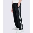 thumbnail image 2 of Real Essentials 3 Pack: Boys' Tricot Open Bottom Fleece-Lined Sweatpants with Pockets, 2 of 7