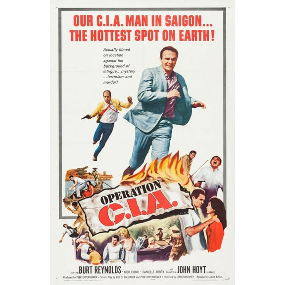 Operation Cia Movie poster 12x16 Print on Metal Sign 12in x 16in Square Adults Best Posters