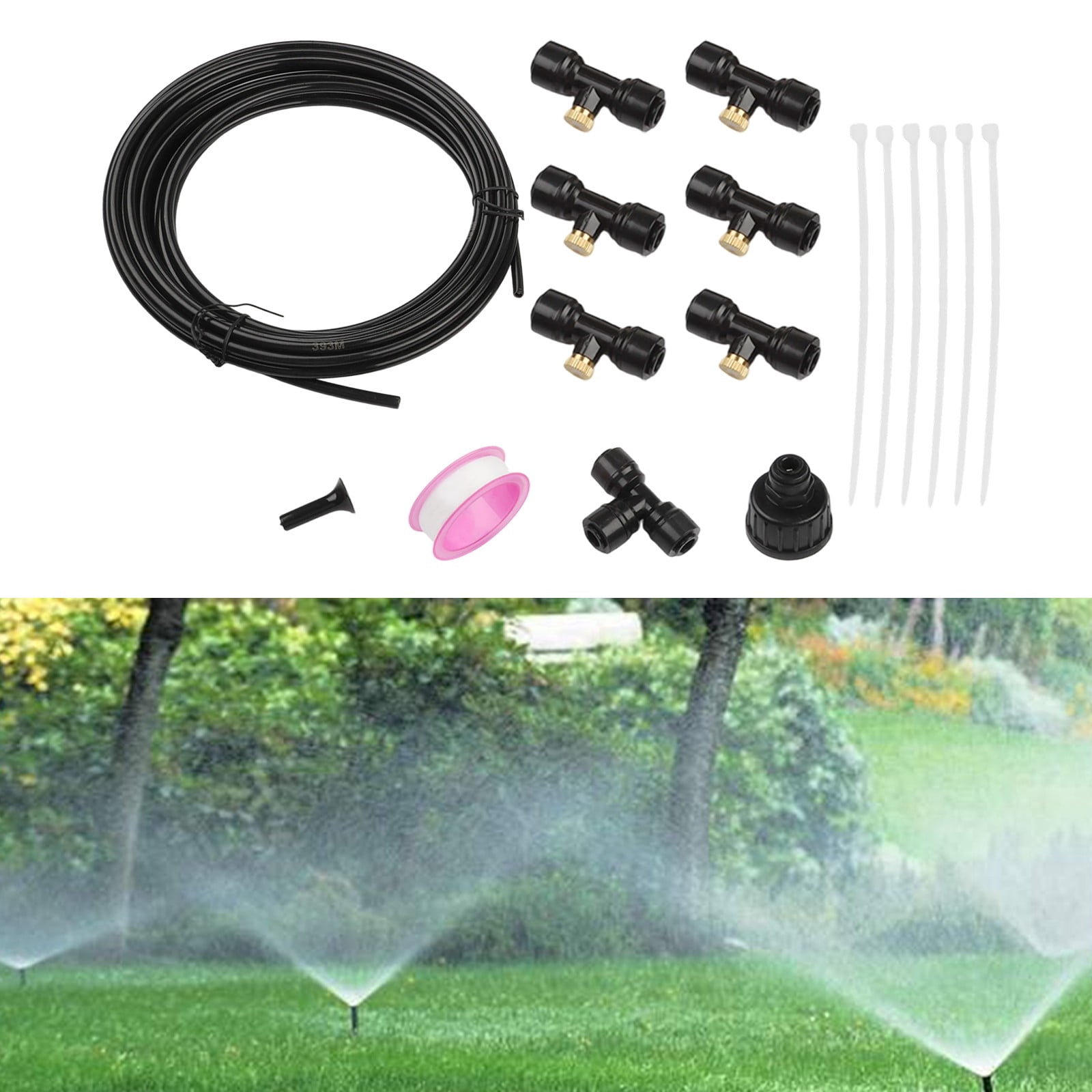 Outdoor Mist Cooling System: Low Pressure Mist For Garden And Drip Irrigation