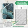thumbnail image 6 of Yayeee Pot Holders Kitchen Heat Resistant with Pocket 7"x9.8" Cotton Oven Cooking Hot Pads, Black Marble, 6 of 7