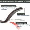 thumbnail image 4 of ICERUN 19.7Feet Door Weather Stripping Door Seal Strip,Self-Adhesive Rubber Door Insulation Weather Strip for Window and Door Soundproofing D Shape,Weatherstripping for Door Frame Gap Blocker (Brown), 4 of 6