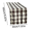 thumbnail image 2 of Linen Blend Checkered Tablecloth for Dining Table Indoor Outdoor Decoration, Rustic Farmhouse Table Runner for Wedding Party Banquet Home Decor, 2 of 5