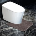 thumbnail image 6 of U-Shaped Contour Plush Shaggy Bathroom Rugs Microfiber Toilet Bath Mat Non Slip Extra Thick Soft Bath Rug Absorbent Water for Bathroom Commode Machine Washable (20x20 inch/50x50cm, Coffee), 6 of 6