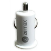Ixir Zeimax MICRO Car Charger iPhone 6 / 6 Plus / 5 / 5C / 5S iPad Mini iPod Touch 5th Gen (White) Supports iOS 8