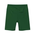 thumbnail image 2 of OGLCCG Girls V Cross Waist Athletic Shorts Kids Soft Bike Yoga Dance Running Gymnastics Shorts Gym Workout Short Leggings 4-14 Years, 2 of 8