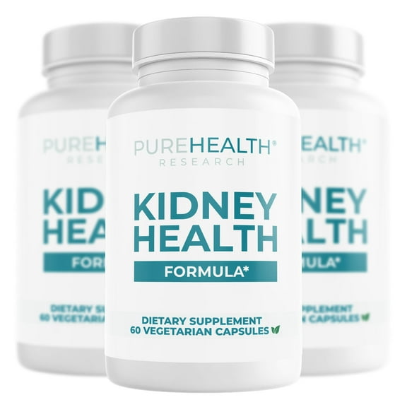 Kidney Health, Complete Kidney Cleanse Solution with Chanca Piedra by PureHealth Research x3