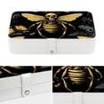 thumbnail image 4 of Honeybee PU Leather Necklace Organizer Jewelry Box Earring Organizer with Removable Compartment, Portable, 4 of 6