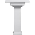 thumbnail image 3 of Kohler K-2844-1-0 24 in. Tresham Pedestal Bathroom Sink with Single Faucet Hole - White, 3 of 4