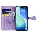 thumbnail image 4 of Funda Cartera FOXDOCK para iPhone 17 Pro , Flip PU con Relieve de Gatos y Perros, Tarjetero y Soporte, 4 of 6