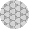 thumbnail image 1 of Ahgly Company Machine Washable Indoor Round Transitional Platinum Gray Area Rugs, 6' Round, 1 of 7