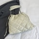 thumbnail image 4 of Bolso Mano Acolchado para Mujer Algodón Hombro () Blanco, 4 of 5