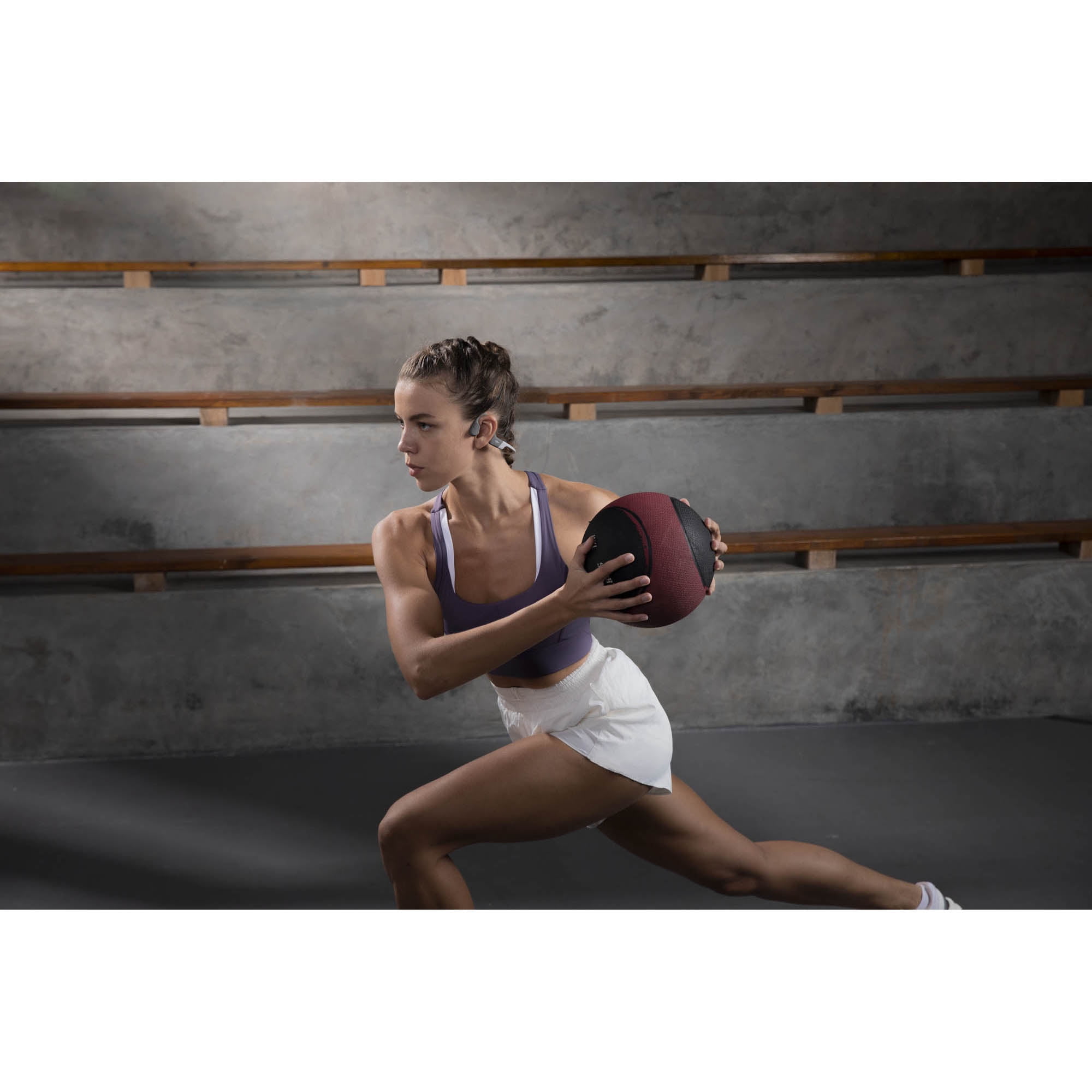 Shokz - OpenRun, CASQUE DE SPORT A CONDUCTION OSSEUSE, greis