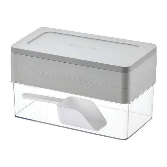 ACDANC Ice Cube Tray with Lid and Bin,Ice Trays Ice Maker for Freezer with Container Silicone Ice Cube Tray Mold Easy Release BPA Free Large Ice Cube Maker for Whiskey,Cocktail