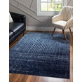 thumbnail image 1 of Unique Loom Del Mar Collection Contemporary Transitional Blue Area Rug (5' 0 x 8' 0), 1 of 6