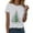 White, variant on UngA Womens Christmas T Shirts Christmas Tree Graphic Shirts Short Sleeve Crewneck Funny Print Tee Tops Gifts Women's Christmas Shirts (Pink,S)