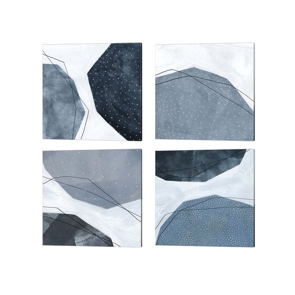 Metaverse Emma Scarvey 'Adjacent Abstraction' Canvas Art (Set of 4)