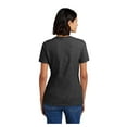 thumbnail image 2 of Port & Company Ladies Core Cotton V-Neck T-Shirt Dark Heather Grey Medium, 2 of 5