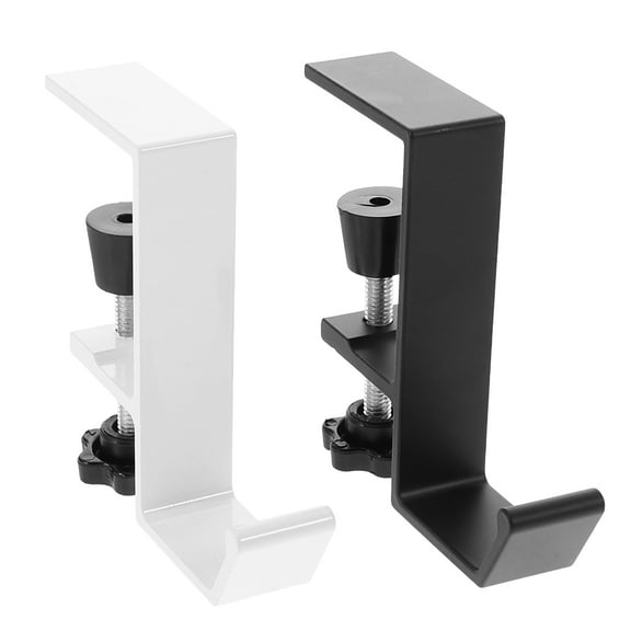 LOLIPPYY 2pcs Minimalist Design Hook Shape For Office Desk Backpack Handbag Purse Organization