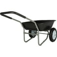 thumbnail image 6 of Pure Garden 2-Tire Wheelbarrow with 300lb Capacity and Padded Handle, Black, 6 of 8