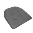 thumbnail image 2 of U-Shaped Memory Foam No Slip Back 16 x 17 Faux Leather Chair Pad Cushion 12 Pack - Gray, 2 of 7