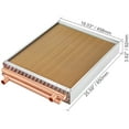 thumbnail image 2 of KFFKFF Air to Water Heat Exchanger, 18"x 20", featuring 3-Row 3/8" Copper Connectors and 242 Aluminum Fins, ideal for Home Heating, Cooling Systems, and Outdoor Wood Furnace Integration, 2 of 9