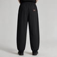 thumbnail image 5 of BVnarty Men's Mesh Quick Dry Long Pants Solid Lightweight Breathable Loose Jogger Trousers for Summer Sports Outdoor Daily Black L, 5 of 6